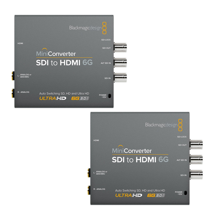 BLACKMAGIC 2 x Mini Converter SDI to HDMI 6G
