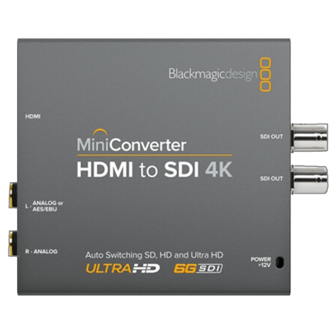 Mini Converter HDMI to SDI 4K, BlackMagic Convertisseur(s) Video Mini Converter HDMI to SDI 4K, BlackMagic