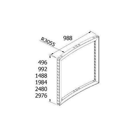 BeMATRIX courbe 22,5° de 1m