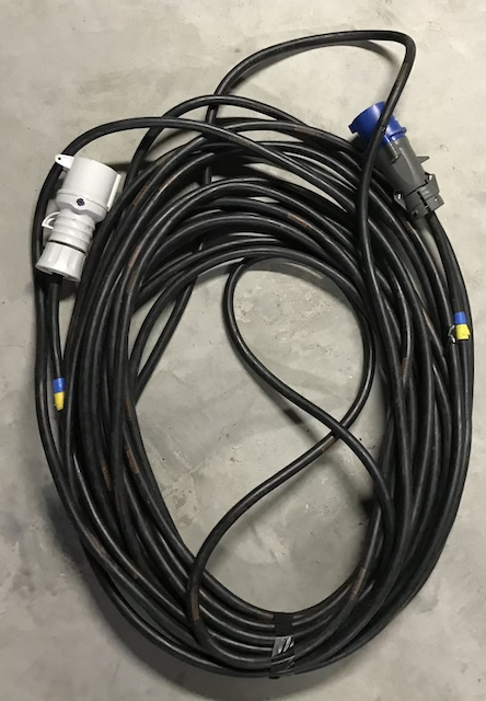 Cable d'alimentation 32A mono 20-25m