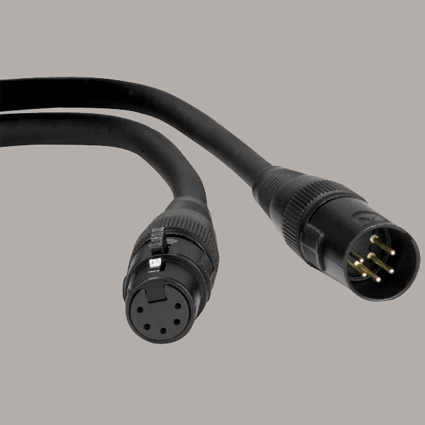 Cable et adaptateur DMX