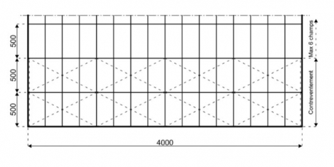 Structure chapiteau de 40m de large de 400 à 4000m2