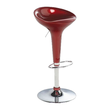 TABOURETSTRUCTUREMETALASSISEPLASTIQUEROUGE TABOURET